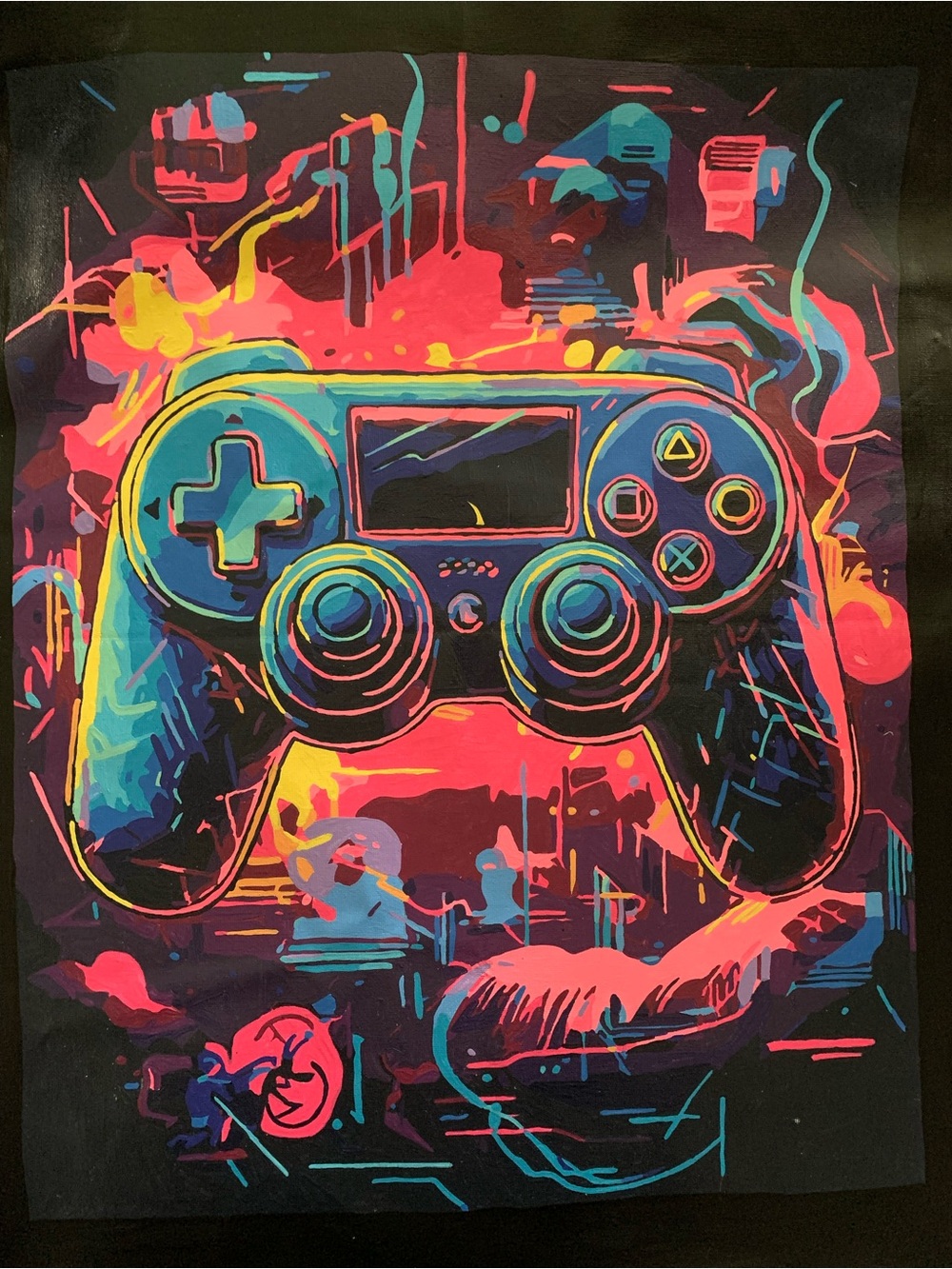 Finished paint by numbers